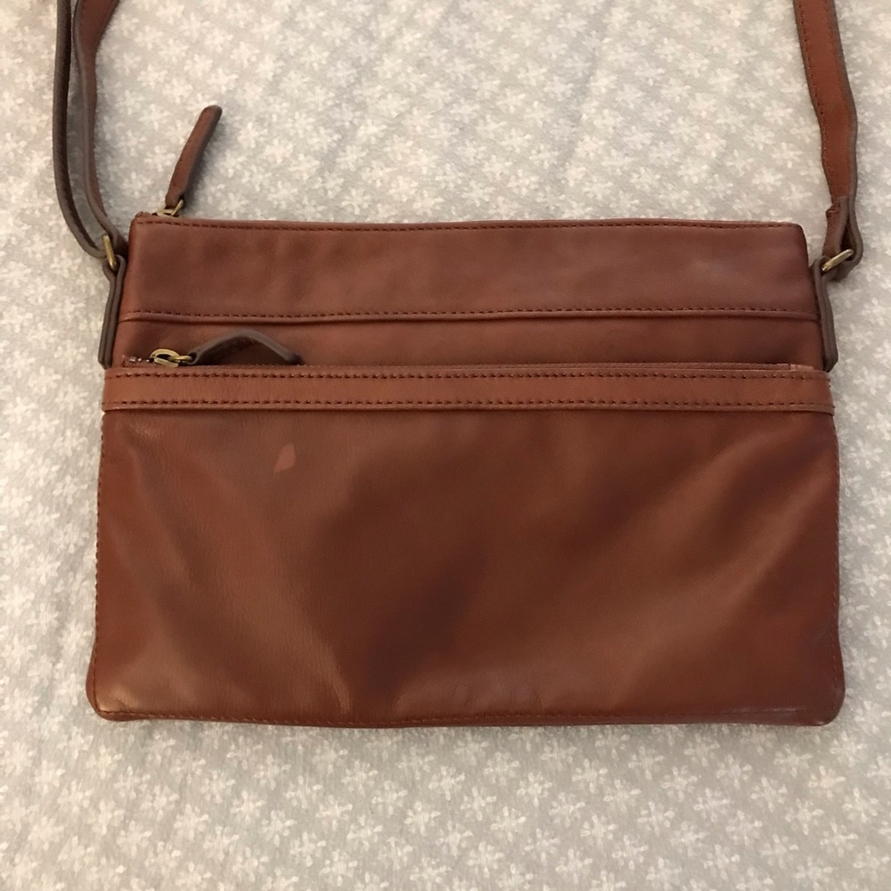 Margot Brown Leather Crossbody Purse